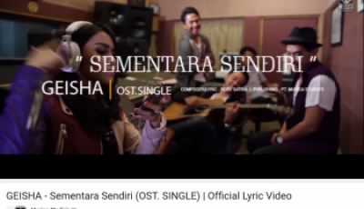 Video Lirik OST SINGLE - Sementara Sendiri Tembus 1 Juta Viewers!